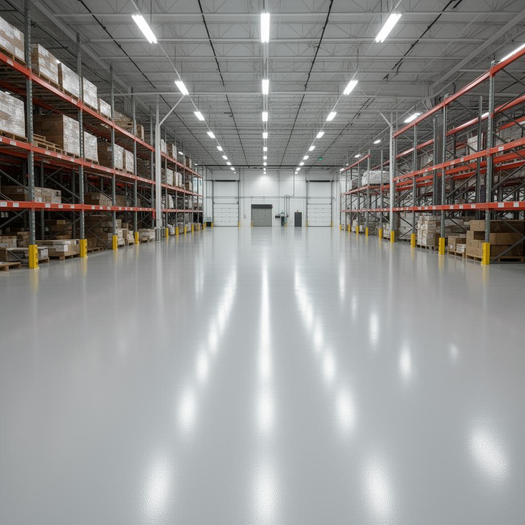 Commercial Warehouse Coating - after epoxy coating