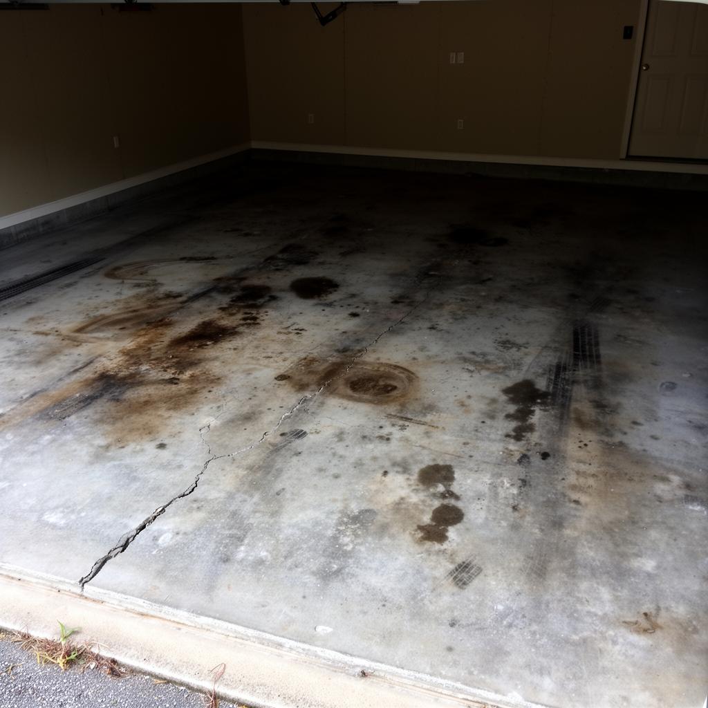 Residential Garage Transformation - before epoxy coating